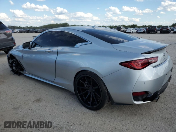 2018 Infiniti Q60 Sport with VIN JN1EV7EK5JM341935, listed as a Copart auction lot 71066014 with 40,320 mi miles and Salvage Title. Bid and sale history available at DreamBid. Image 2.