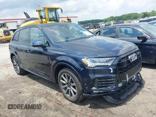 2023 Audi Q7 Premium Plus with VIN WA1LCBF73PD027257, listed as a IAAI auction lot 42261036 with 22,097 mi miles and . Bid and sale history available at DreamBid. Image 1.