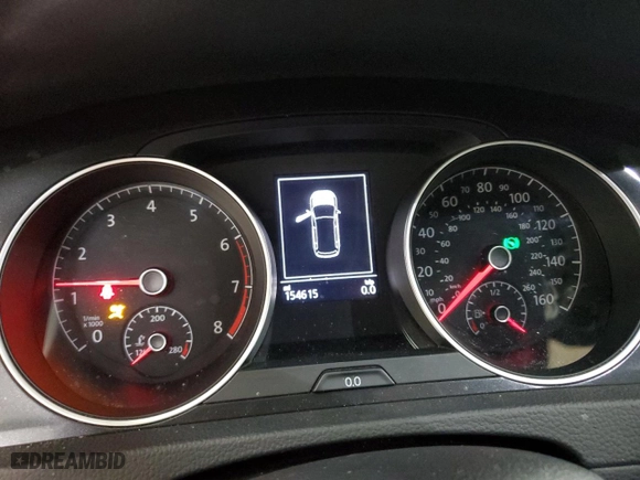 2018 Volkswagen Golf Alltrack S with VIN 3VWH17AU9JM750566, listed as a Copart auction lot 48166015 with 154,615 mi miles and Salvage Title. Bid and sale history available at carsss.com. Image 9.