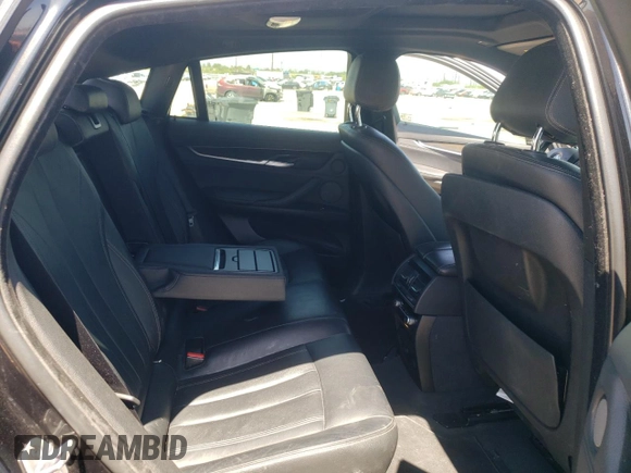 2017 BMW X6 xDrive35i with VIN 5UXKU2C36H0X46915, listed as a Copart auction lot 58133953 with 92,033 mi miles. Bid and sale history available at carsss.com. Image 10.
