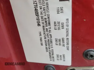 2005 Chevrolet Malibu Maxx LS with VIN 1G1ZT64805F191546, listed as a Copart auction lot 78990644 with 89,344 mi miles and Salvage Title. Bid and sale history available at carsss.com. Image 12.