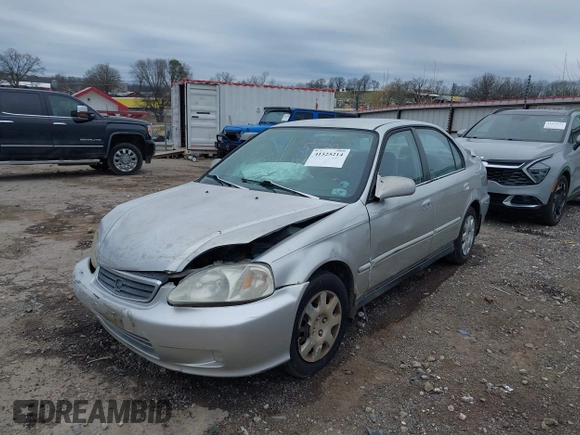 2000 Honda Civic VP z VIN 2HGEJ6613YH575630, wystawiony jako IAAI lot #41525214 z przebiegiem 251 481 mil mil oraz . Historia ofert i sprzedaży dostępna na DreamBid. Obrazek 2.