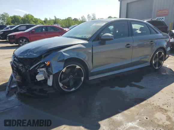 2016 Audi A3 2.0T Premium with VIN WAUB8GFF7G1087967, listed as a Copart auction lot 53872433 with 81,301 mi miles. Bid and sale history available at carsss.com. Image 1.
