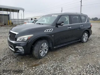 2015 Infiniti QX80 with VIN JN8AZ2NF3F9574006, listed as a Copart auction lot 46035175 with 184,830 mi miles and Salvage Title. Bid and sale history available at carsss.com. Image 1.