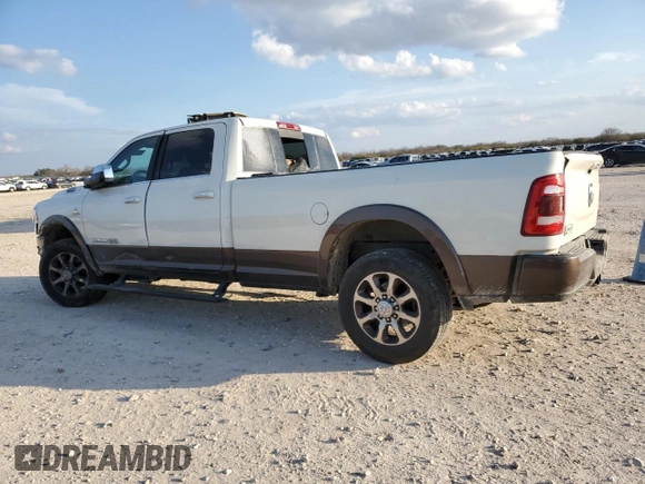 2019 Ram 2500 Laramie Longhorn with VIN 3C6UR5LL4KG593040, listed as a Copart auction lot 44170595 with 160,488 mi miles and Salvage title. Bid and sale history available at DreamBid. Image 2.