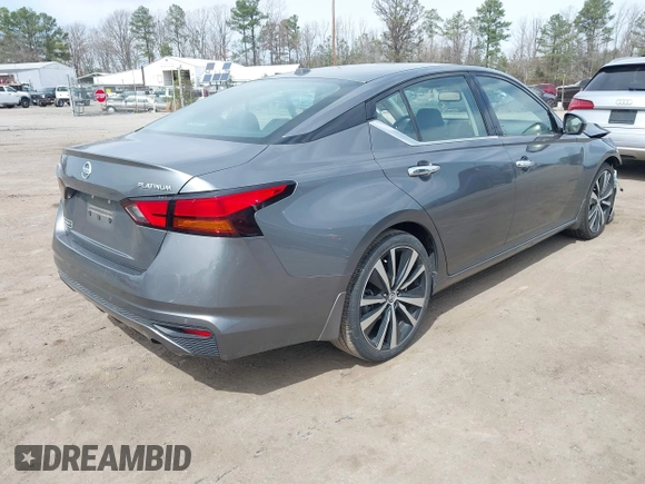 2019 Nissan Altima 2.5 Platinum with VIN 1N4BL4FV1KC104563, listed as a IAAI auction lot 41828774 with 44,006 mi miles. Bid and sale history available at carsss.com. Image 4.