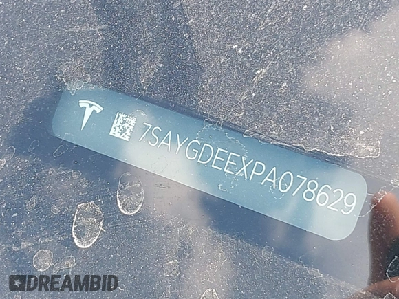 2023 Tesla Model Y Long Range with VIN 7SAYGDEEXPA078629, listed as a IAAI auction lot 42046354 with 27,245 mi miles and . Bid and sale history available at DreamBid. Image 20.