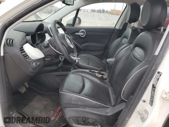 2017 FIAT 500X Lounge with VIN ZFBCFXDB4HP615415, listed as a Copart auction lot 43737305 with 114,259 mi miles and Salvage title. Bid and sale history available at DreamBid. Image 7.