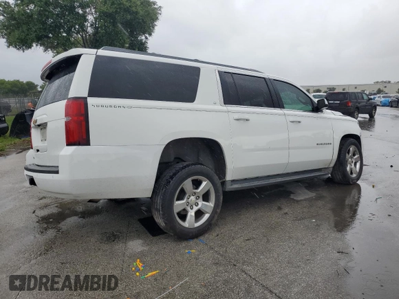 2015 Chevrolet Suburban LT with VIN 1GNSCJKC7FR203718, listed as a Copart auction lot 59577225 with Not provided miles and Salvage title. Bid and sale history available at DreamBid. Image 3.