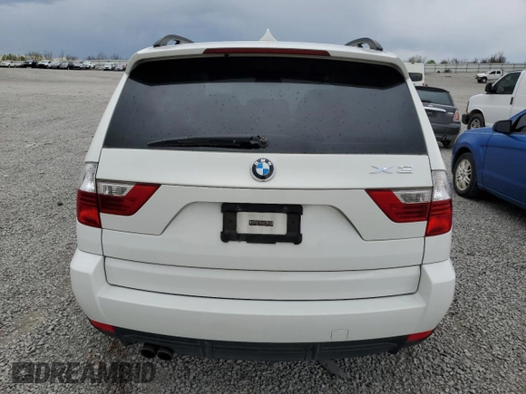 2008 BMW X3 3.0si with VIN WBXPC93468WJ16775, listed as a Copart auction lot 52457185 with 131,275 mi miles and Salvage Title. Bid and sale history available at DreamBid. Image 6.