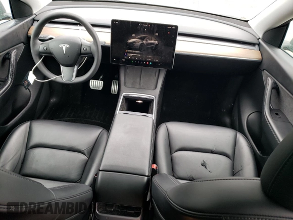 2022 Tesla Model Y Performance with VIN 7SAYGDEF2NF459268, listed as a Copart auction lot 45764735 with 64,421 mi miles and Salvage title. Bid and sale history available at DreamBid. Image 8.