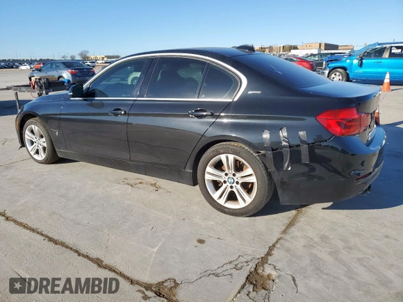 2017 BMW 3 Series 330e iPerformance with VIN WBA8E1C31HA156504, listed as a Copart auction lot 47971015 with 77,396 mi miles and Salvage Title. Bid and sale history available at carsss.com. Image 2.