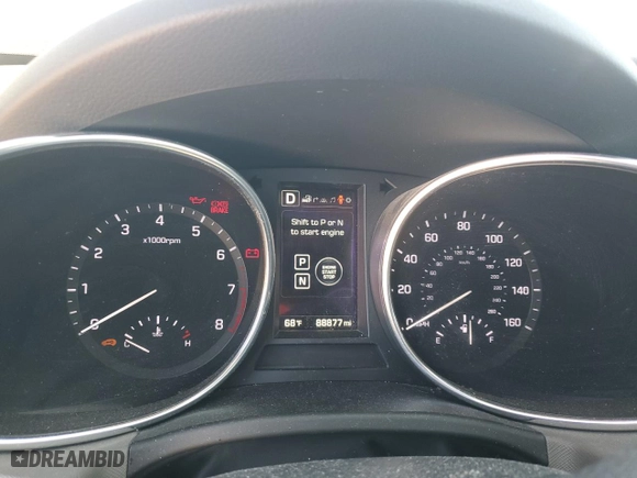 2017 Hyundai Santa Fe Limited Ultimate with VIN KM8SRDHF2HU176823, listed as a Copart auction lot 50568995 with 88,877 mi miles and Salvage Title. Bid and sale history available at carsss.com. Image 9.
