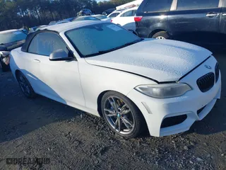 2015 BMW 2 Series M235i with VIN WBA1M1C5XFV393732, listed as a IAAI auction lot 41446007 with 187,781 mi miles. Bid and sale history available at carsss.com. Image 1.