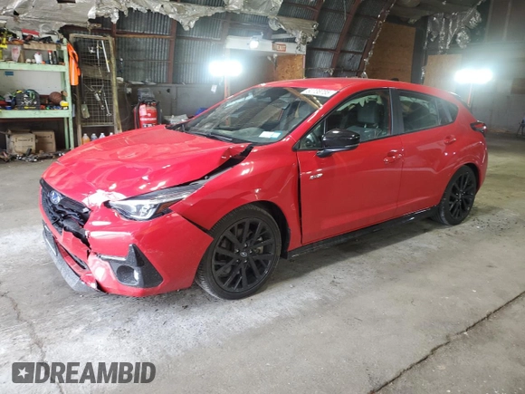 2024 Subaru Impreza RS с VIN JF1GUHHC5R8892816, выставлен на аукционе Copart как лот 60738735 с пробегом 4 926 миль миль и Списание • Salvage title. История ставок и продаж доступна на DreamBid. Изображение 1.
