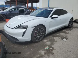 2020 Porsche Taycan 4S with VIN WP0AB2Y12LSA51793, listed as a Copart auction lot 51982245 with 47,601 mi miles and Salvage title. Bid and sale history available at DreamBid. Image 1.