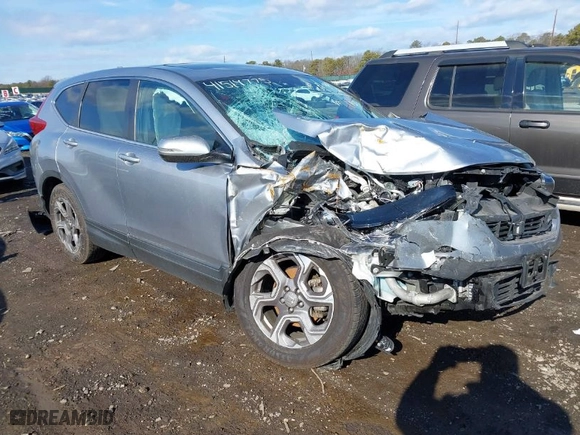 2019 Honda CR-V EX-L with VIN 7FARW2H82KE038737, listed as a IAAI auction lot 41519775 with 57,349 mi miles. Bid and sale history available at carsss.com. Image 1.