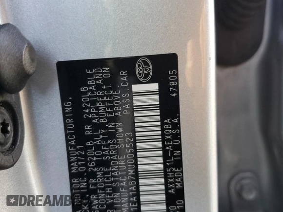 2021 Toyota Avalon Hybrid XSE z VIN 4T1EA1AB7MU005523, wystawiony jako Copart lot #56485694 z przebiegiem 117 297 mil mil oraz Szkoda całkowita • Salvage title. Historia ofert i sprzedaży dostępna na DreamBid. Obrazek 12.