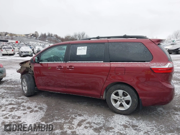 2020 Toyota Sienna LE Auto Access Seat with VIN 5TDKZ3DCXLS053763, listed as a IAAI auction lot 41427752 with 93,761 mi miles. Bid and sale history available at carsss.com. Image 14.