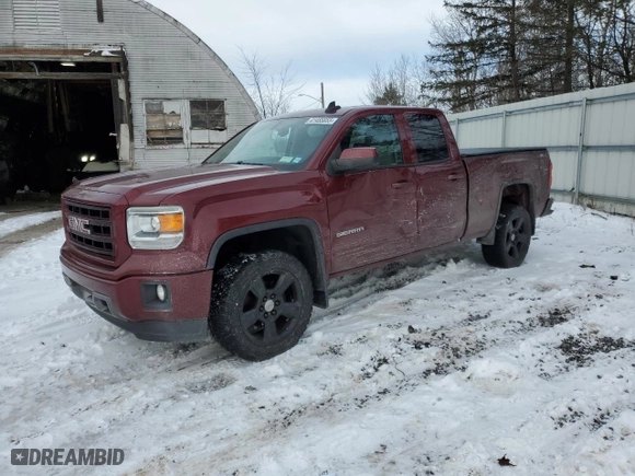 2015 GMC Sierra 1500 with VIN 1GTV2TEH1FZ389638, listed as a Copart auction lot 41485855 with 113,210 mi miles and Salvage Title. Bid and sale history available at carsss.com. Image 1.