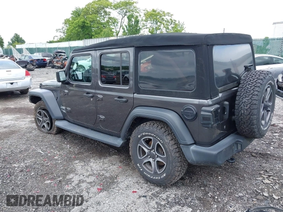 2019 Jeep Wrangler Unlimited Sport S с VIN 1C4HJXDG6KW571640, выставлен на аукционе IAAI как лот 42299078 с пробегом 51 928 миль миль и . История ставок и продаж доступна на DreamBid. Изображение 3.