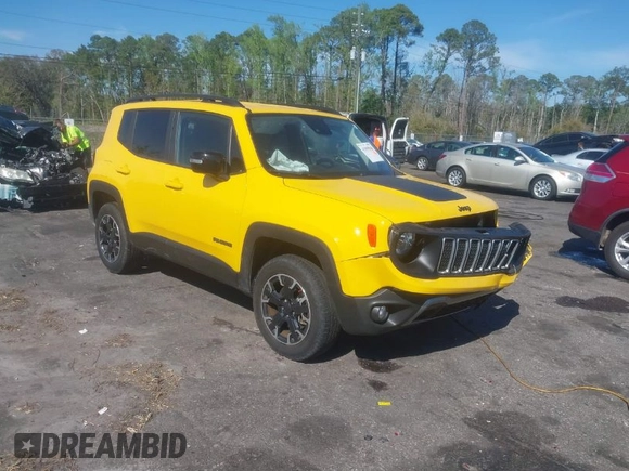 2023 Jeep Renegade Upland with VIN ZACNJDB11PPP58351, listed as a IAAI auction lot 41890948 with 34,453 mi miles and . Bid and sale history available at DreamBid. Image 1.