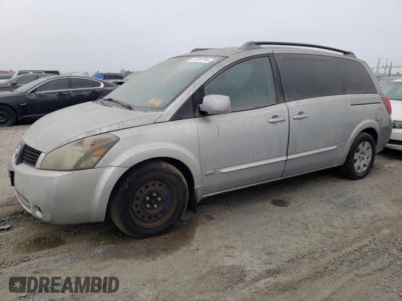 2006 Nissan Quest S Special Edition with VIN 5N1BV28U86N109116, listed as a Copart auction lot 87020784 with 0 mi miles and Salvage Title. Bid and sale history available at carsss.com. Image 1.