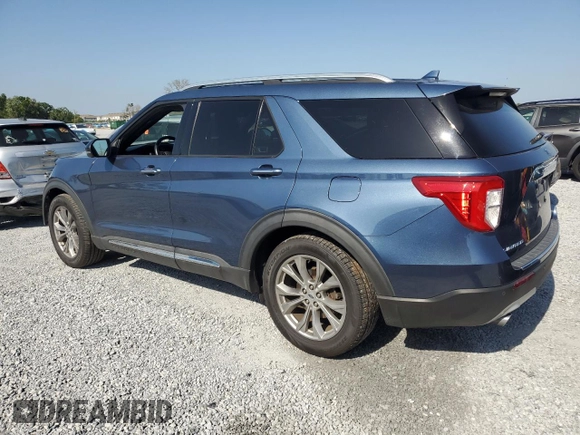 2020 Ford Explorer Limited with VIN 1FMSK7FH0LGB33163, listed as a Copart auction lot 52558555 with 57,486 mi miles and Salvage Title. Bid and sale history available at carsss.com. Image 2.
