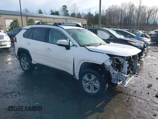 2022 Toyota RAV4 Hybrid XLE with VIN 4T3RWRFV3NU051850, listed as a IAAI auction lot 41571914 with 55,584 mi miles. Bid and sale history available at carsss.com. Image 1.