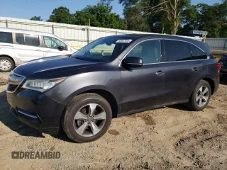 2016 Acura MDX with VIN 5FRYD3H27GB016883, listed as a Copart auction lot 58967505 with 131,001 mi miles and Salvage title. Bid and sale history available at DreamBid. Image 1.