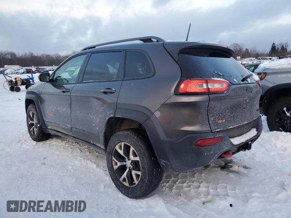 2017 Jeep Cherokee Trailhawk L Plus with VIN 1C4PJMBS2HD228037, listed as a Copart auction lot 41365075 with 84,479 mi miles and Salvage Title. Bid and sale history available at carsss.com. Image 2.