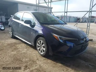 2024 Toyota Corolla Hybrid LE with VIN JTDBCMFE7RJ026693, listed as a IAAI auction lot 41647086 with 22,395 mi miles. Bid and sale history available at carsss.com. Image 1.