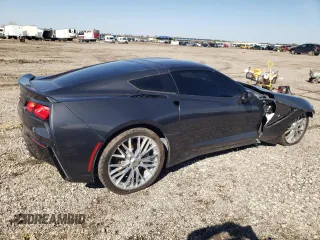 2017 Chevrolet Corvette 1LT with VIN 1G1YA2D75H5105076, listed as a Copart auction lot 43396205 with 66,451 mi miles and Salvage Title. Bid and sale history available at carsss.com. Image 3.