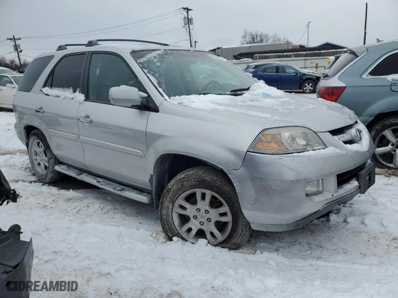 2005 Acura MDX Touring with VIN 2HNYD18665H540018, listed as a Copart auction lot 88942935 with 0 mi miles and Salvage Title. Bid and sale history available at carsss.com. Image 4.
