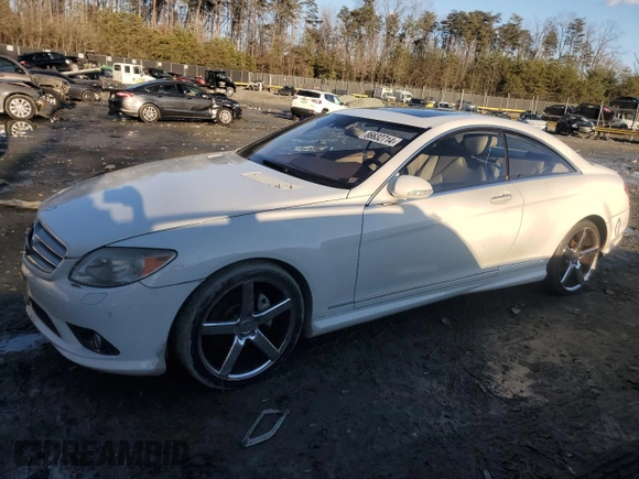 2008 Mercedes-Benz CL-Class V8 with VIN WDDEJ71X98A010416, listed as a Copart auction lot 86632714 with 0 mi miles and Clean Title. Bid and sale history available at carsss.com. Image 1.