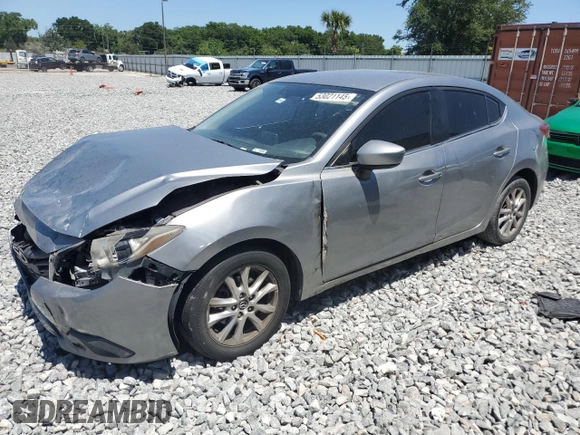 2016 Mazda 3 i Sport with VIN JM1BM1U78G1325459, listed as a Copart auction lot 53021145 with 204,797 mi miles and Salvage Title. Bid and sale history available at DreamBid. Image 1.