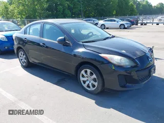 2013 Mazda 3 i SV with VIN JM1BL1TG9D1811438, listed as a IAAI auction lot 42185413 with 182,261 mi miles. Bid and sale history available at carsss.com. Image 1.