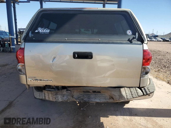 2007 Toyota Tundra SR5 with VIN 5TFRT54137X010649, listed as a Copart auction lot 57901625 with 131,378 mi miles and Salvage title. Bid and sale history available at DreamBid. Image 6.