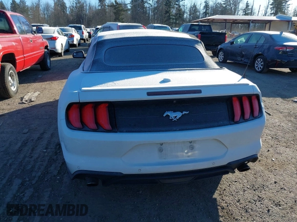 2018 Ford Mustang EcoBoost Premium with VIN 1FATP8UH7J5132500, listed as a IAAI auction lot 41537389 with 96,166 mi miles and . Bid and sale history available at carsss.com. Image 16.