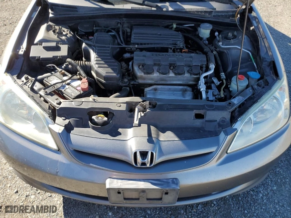 2005 Honda Civic Sdn LX SSRS with VIN 2HGES16695H561075, listed as a Copart auction lot 47610555 with 219,495 mi miles and Salvage Title. Bid and sale history available at carsss.com. Image 11.