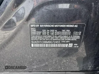 2021 BMW X4 xDrive30i with VIN 5UX2V1C06M9G72451, listed as a Copart auction lot 65089695 with 110,879 mi miles and Clean title. Bid and sale history available at DreamBid. Image 10.