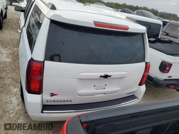 2019 Chevrolet Suburban Premier with VIN 1GNSKJKCXKR154480, listed as a Copart auction lot 77226834 with 24,683 mi miles and Non Repairable. Bid and sale history available at DreamBid. Image 6.