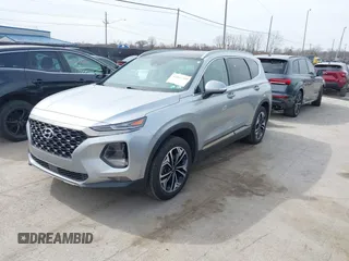 2020 Hyundai Santa Fe Limited with VIN 5NMS5CAA8LH280600, listed as a IAAI auction lot 41801359 with 61,519 mi miles. Bid and sale history available at carsss.com. Image 2.