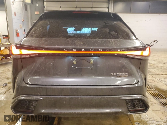 2024 Lexus RX 500h F Sport Performance z VIN 2T2BCMEA6RC012600, wystawiony jako Copart lot #88154515 z przebiegiem 1 907 mil mil oraz Szkoda całkowita • Salvage title. Historia ofert i sprzedaży dostępna na DreamBid. Obrazek 6.