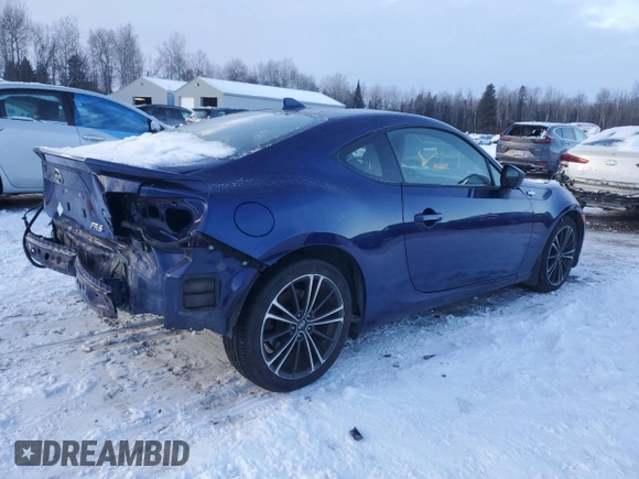 2016 Scion FR-S with VIN JF1ZNAA17G9701068, listed as a Copart auction lot 86732454 with 0 mi miles and Salvage Title. Bid and sale history available at carsss.com. Image 3.