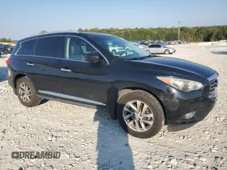 2013 Infiniti JX35 with VIN 5N1AL0MM9DC304548, listed as a Copart auction lot 74738174 with 170,592 mi miles and Salvage Title. Bid and sale history available at carsss.com. Image 4.
