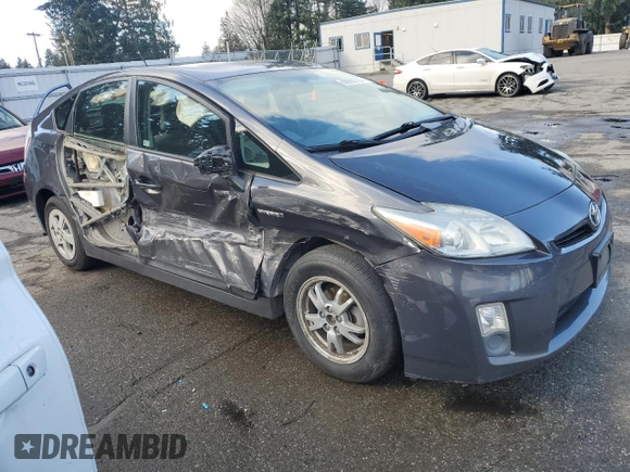 2011 Toyota Prius I with VIN JTDKN3DU0B1394637, listed as a Copart auction lot 88992735 with 195,608 mi miles and Salvage Title. Bid and sale history available at carsss.com. Image 4.