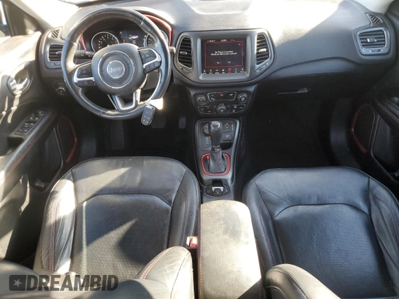 2018 Jeep Compass Trailhawk with VIN 3C4NJDDB4JT192663, listed as a Copart auction lot 79202704 with 73,665 mi miles and Salvage title. Bid and sale history available at DreamBid. Image 8.