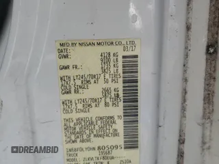2017 Nissan NV Cargo SV z VIN 1N6BF0LY0HN805095, wystawiony jako Copart lot #53978975 z przebiegiem 131 896 mil mil oraz Szkoda całkowita • Salvage title. Historia ofert i sprzedaży dostępna na DreamBid. Obrazek 12.
