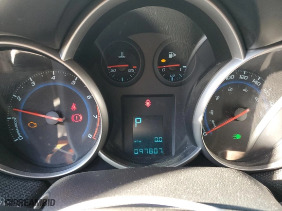 2011 Chevrolet Cruze LT w/1LT with VIN 1G1PF5S94B7251158, listed as a Copart auction lot 73559954 with 157,405 mi miles and Clean Title. Bid and sale history available at carsss.com. Image 9.